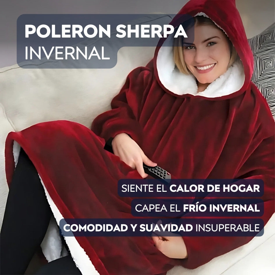 HugWear™ Abrigo oversize tipo sherpa